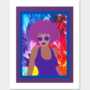 Her name is Journey! Colorful Art of a Woman Posters and Art